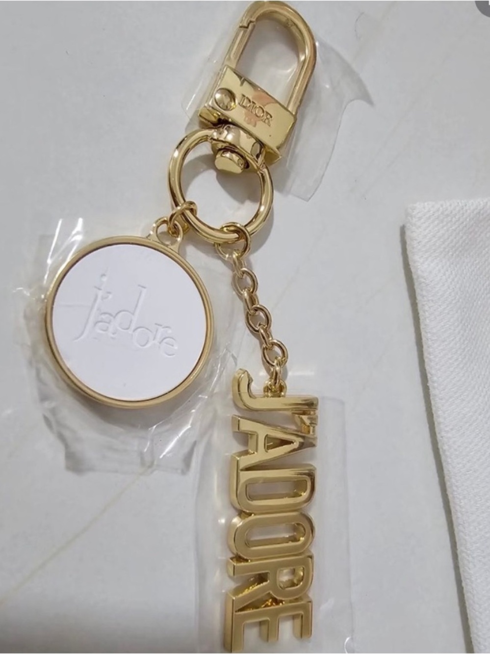 Dior perfume gift keychain